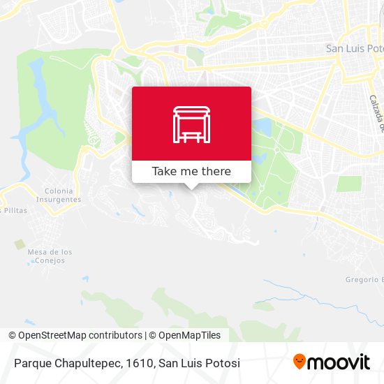 Mapa de Parque Chapultepec, 1610