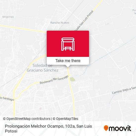 Prolongación Melchor Ocampo, 102a map