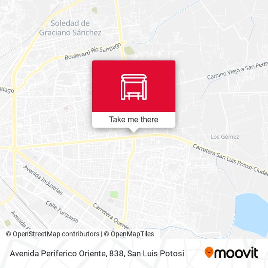 Avenida Periferico Oriente, 838 map