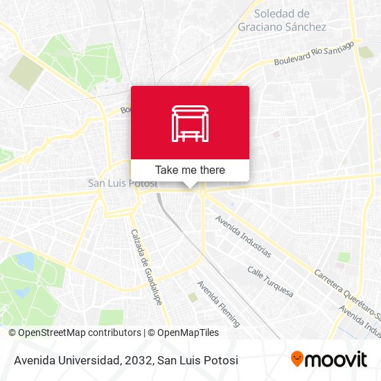 Mapa de Avenida Universidad, 2032