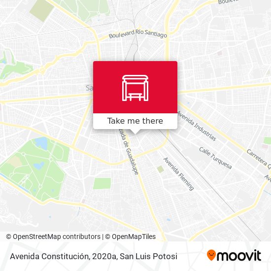 Avenida Constitución, 2020a map