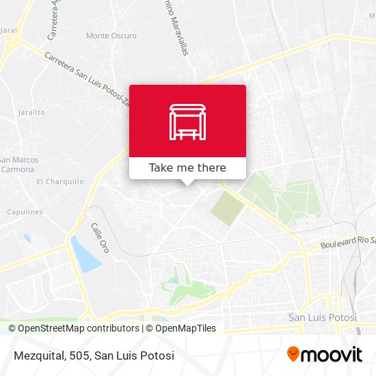Mezquital, 505 map