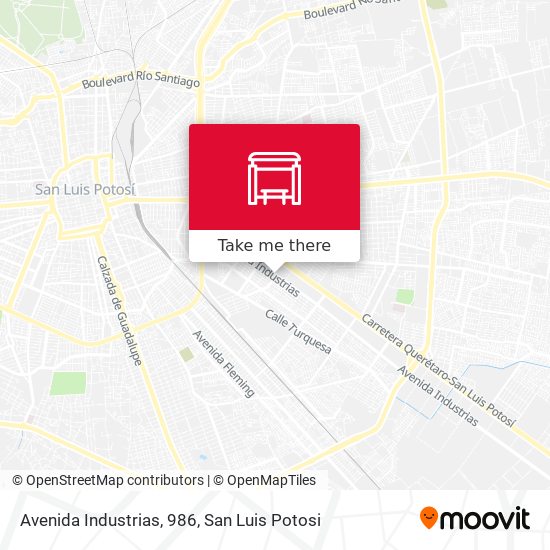 Mapa de Avenida Industrias, 986