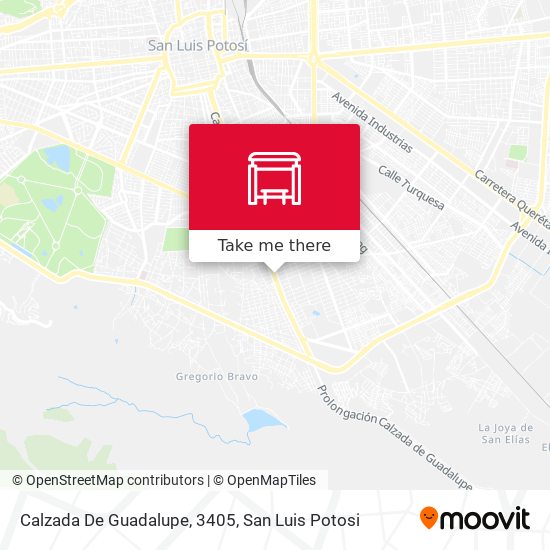 Calzada De Guadalupe, 3405 map