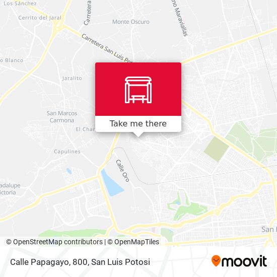 Mapa de Calle Papagayo, 800