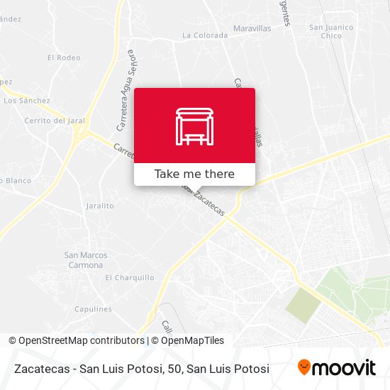 Mapa de Zacatecas - San Luis Potosi, 50