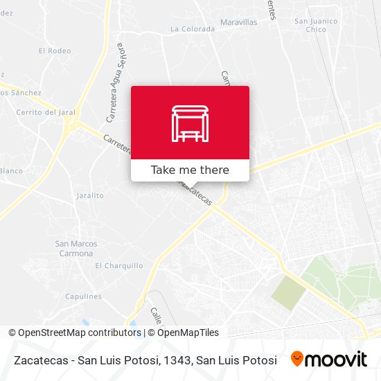 Zacatecas - San Luis Potosi, 1343 map