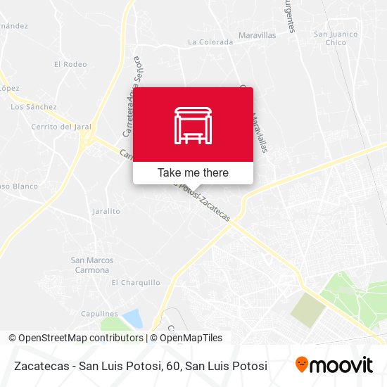 Mapa de Zacatecas - San Luis Potosi, 60