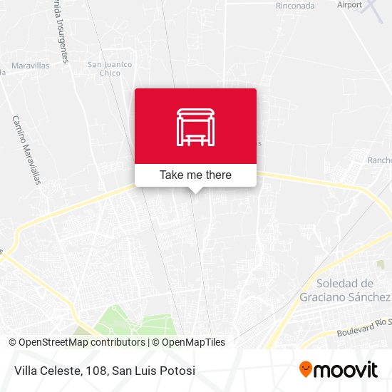 Villa Celeste, 108 map