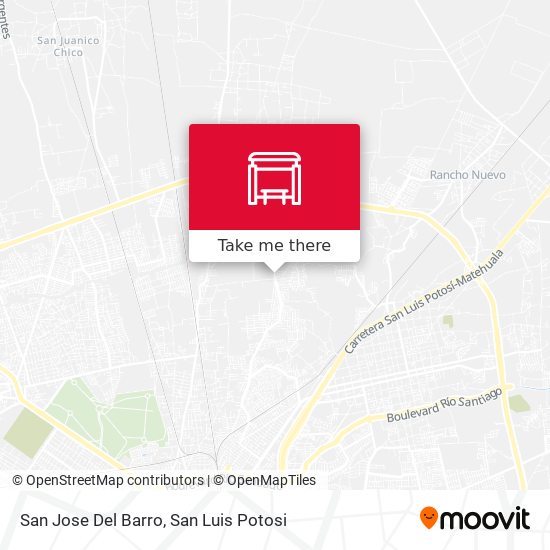 San Jose Del Barro map