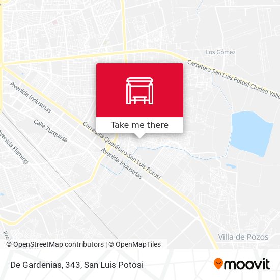 De Gardenias, 343 map