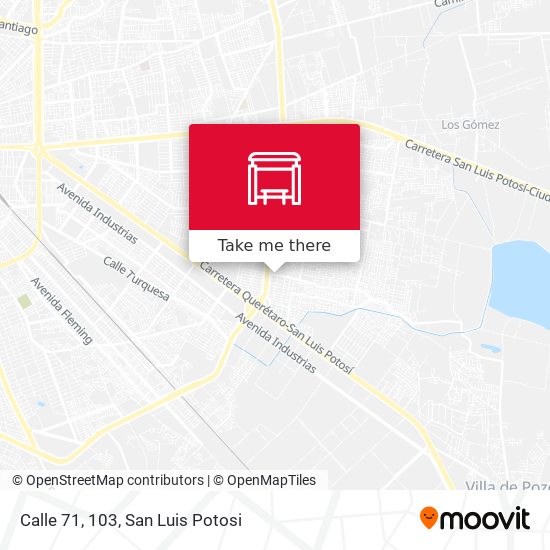 Mapa de Calle 71, 103
