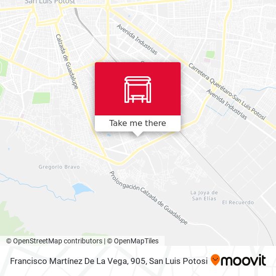 Francisco Martínez De La Vega, 905 map