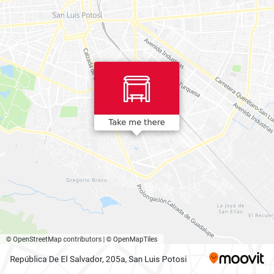 República De El Salvador, 205a map
