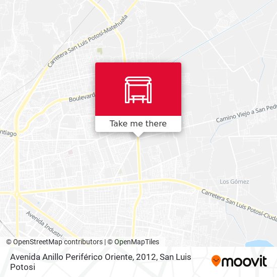Avenida Anillo Periférico Oriente, 2012 map