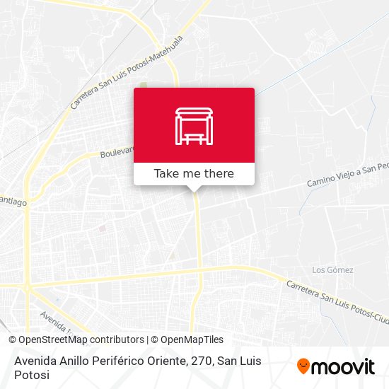 Avenida Anillo Periférico Oriente, 270 map
