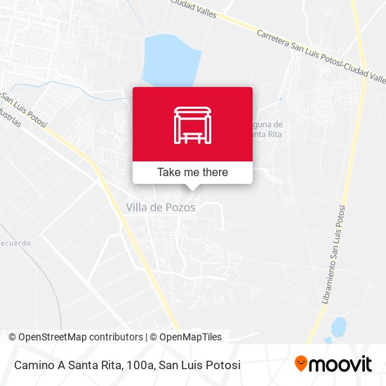 Camino A Santa Rita, 100a map