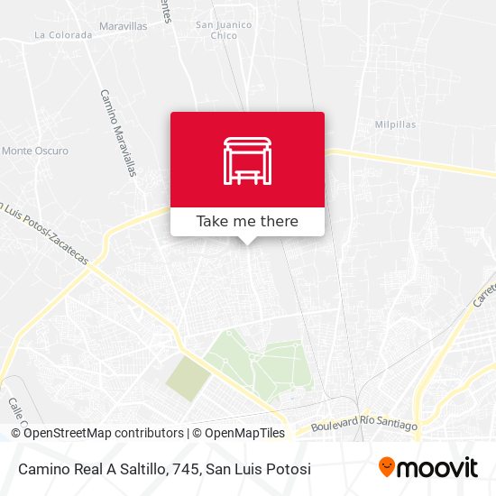 Mapa de Camino Real A Saltillo, 745