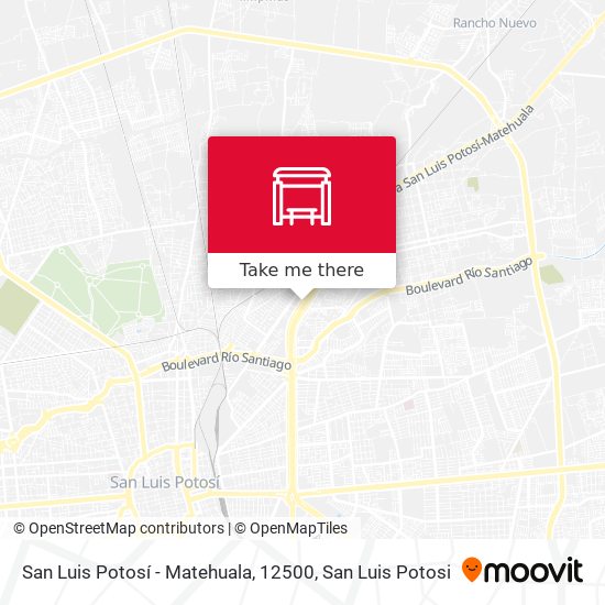 San Luis Potosí - Matehuala, 12500 map
