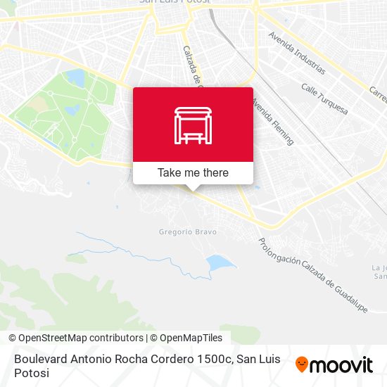 Boulevard Antonio Rocha Cordero 1500c map