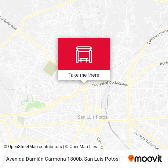 Mapa de Avenida Damián Carmona 1800b