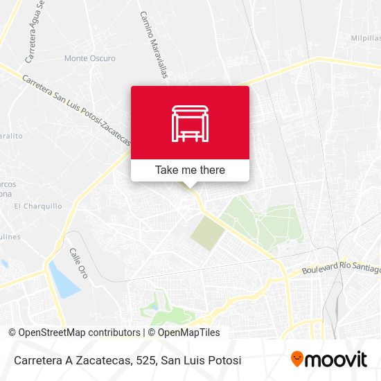 Mapa de Carretera A Zacatecas, 525
