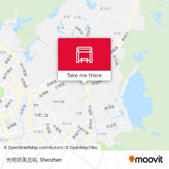 光明圳美总站 map