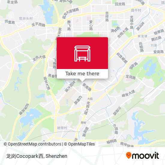 龙岗Cocopark西 map
