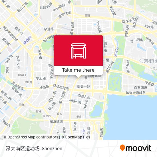 深大南区运动场 map