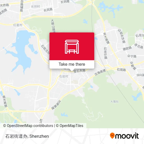石岩街道办 map