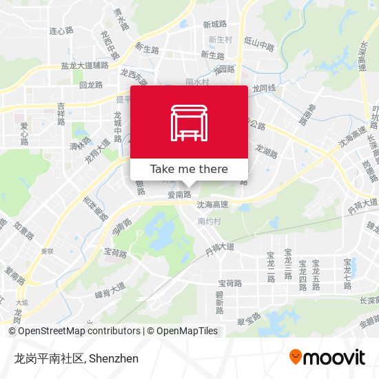 龙岗平南社区 map
