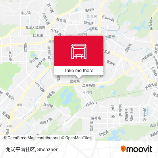 龙岗平南社区 map