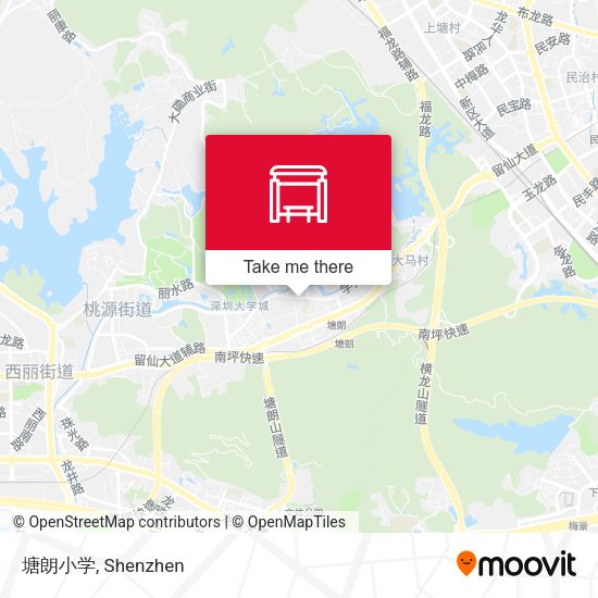 塘朗小学 map