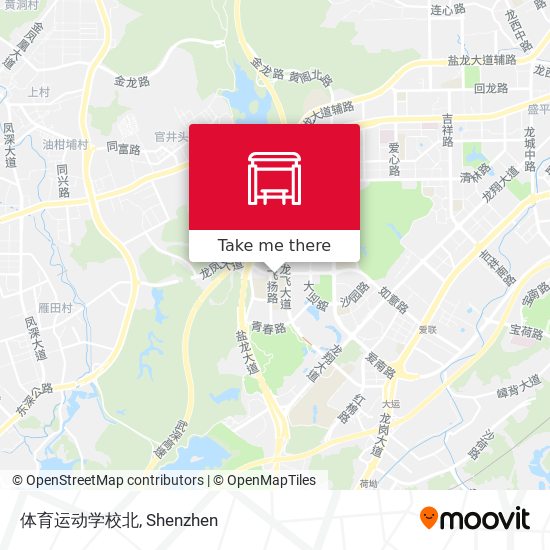 体育运动学校北 map