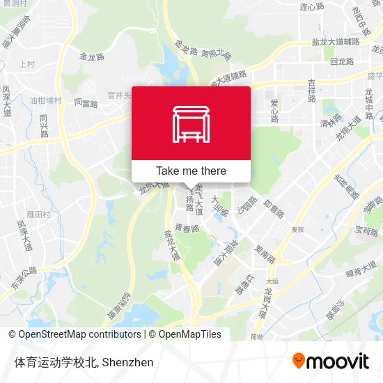 体育运动学校北 map