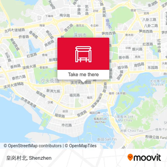 皇岗村北 map