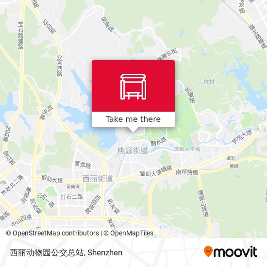 西丽动物园公交总站 map