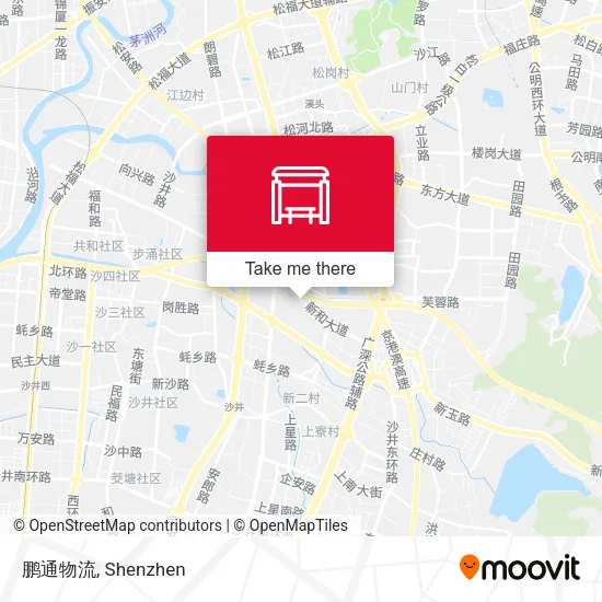 鹏通物流 map
