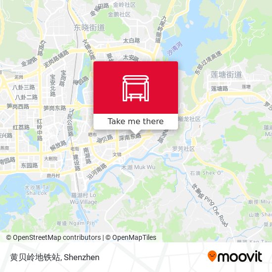 黄贝岭地铁站 map