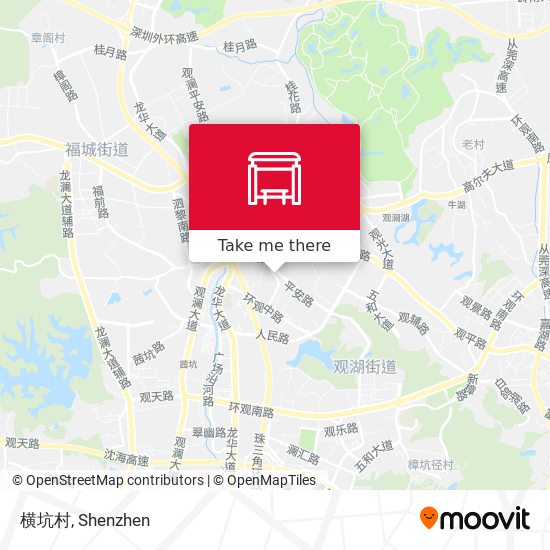横坑村 map