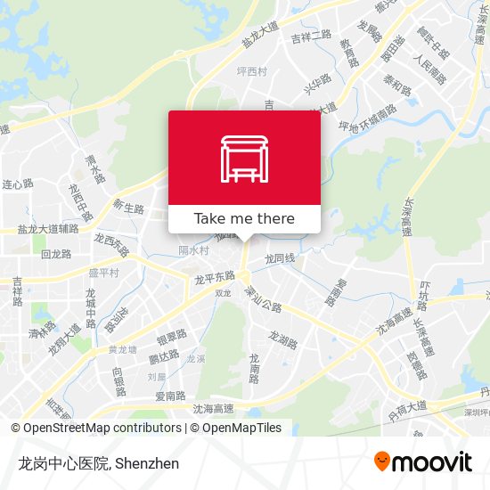 龙岗中心医院 map