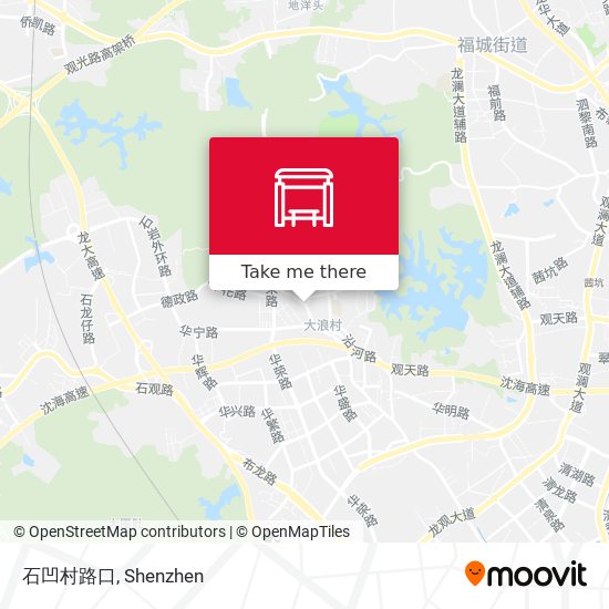 石凹村路口 map