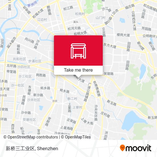 新桥三工业区 map