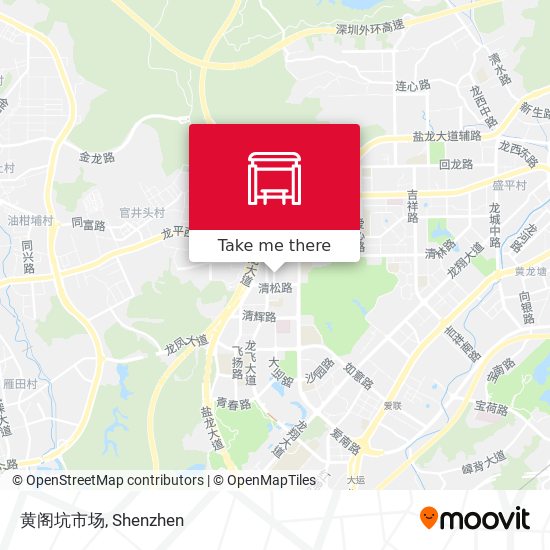黄阁坑市场 map