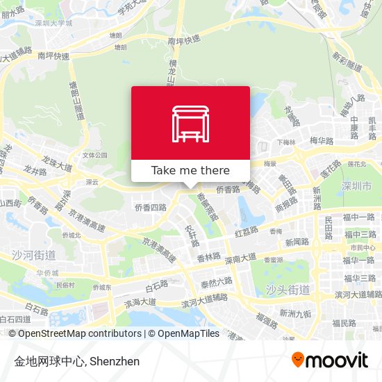 金地网球中心 map