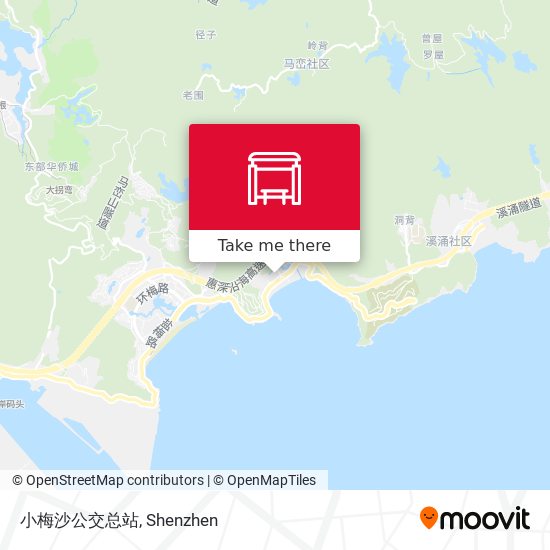 小梅沙公交总站 map