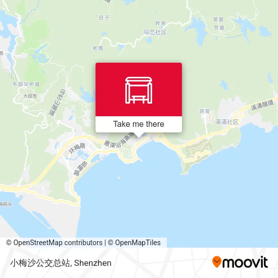 小梅沙公交总站 map
