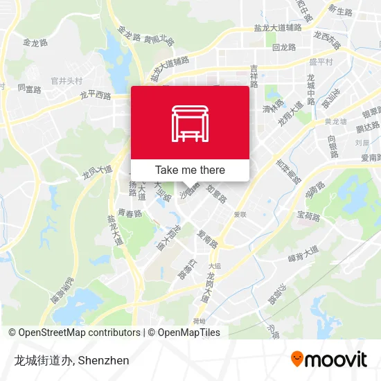 龙城街道办 map
