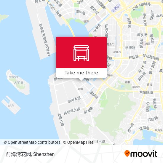 前海湾花园 map