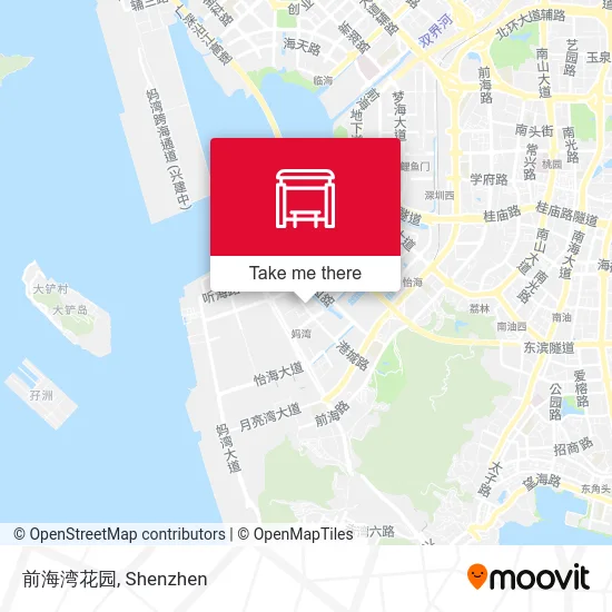 前海湾花园 map